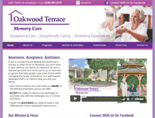 Tablet Screenshot of oakwoodterraceinc.com